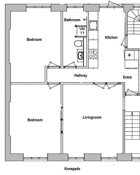 Apartment Korsgade Kopenhagen